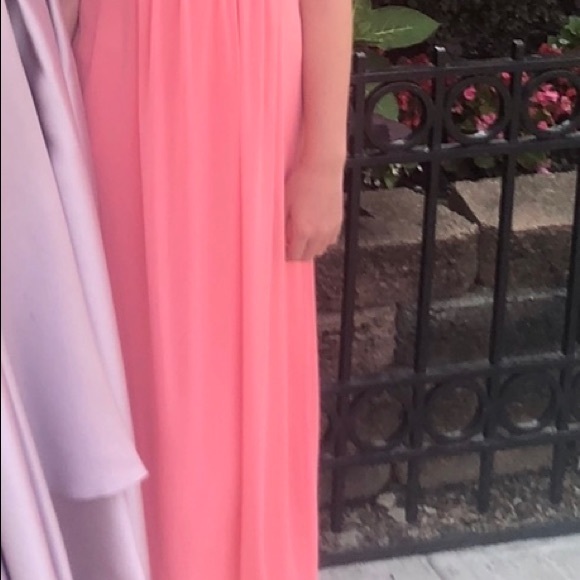 David's Bridal salmon colored formal dress - Picture 3 of 5